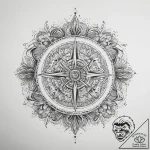 Tattoo sketch slavic embroidery pattern with… – tattoo sketch (№1759229409_0, 30.09.2025 10:50) — tattoovalue.net