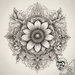 Tattoo sketch midsommar floral symbol, tattoo… – tattoo sketch (№1759233194_0, 30.09.2025 11:53) — tattoovalue.net