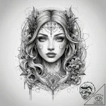 Tattoo sketch magical labyrinth, concept art… – tattoo sketch (№1759234175_0, 30.09.2025 12:09) — tattoovalue.net