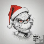 Tattoo sketch the grinch with a tail, tattoo… – tattoo sketch (№1759234761_0, 30.09.2025 12:19) — tattoovalue.net
