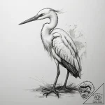 Tattoo sketch puns a egret that says “i’m a e… – tattoo sketch (№1759235741_0, 30.09.2025 12:35) — tattoovalue.net