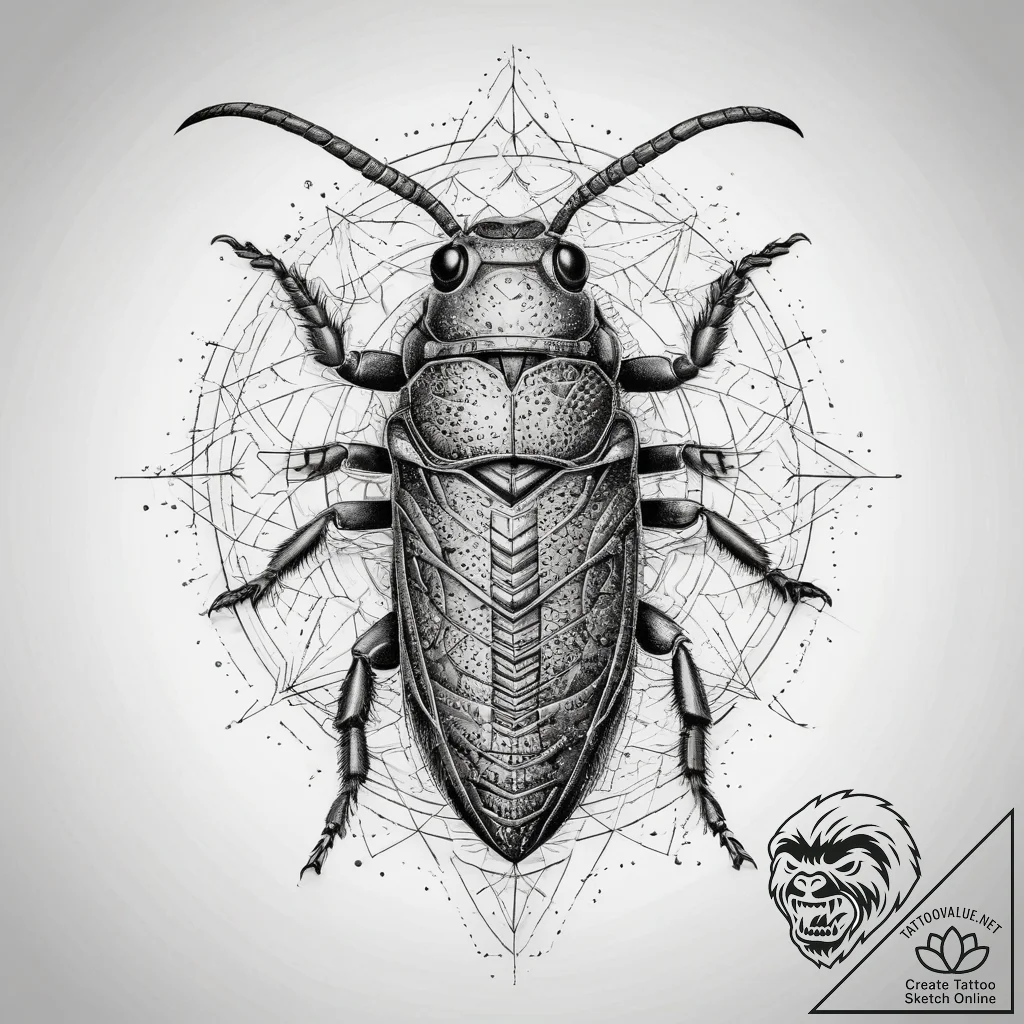 Tattoo sketch european mole cricket, tattoo s... - tattoo sketch (№1759235937_0, 30.09.2025 12:38) — tattoovalue.net