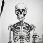Tattoo sketch skeleton – tattoo sketch (№1759236915_0, 30.09.2025 12:55) — tattoovalue.net