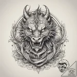 Tattoo sketch узор в виде дракона, tattoo fla… – tattoo sketch (№1759237110_0, 30.09.2025 12:58) — tattoovalue.net