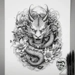 Tattoo sketch cosmic presence, artistic tatto… – tattoo sketch (№1759237307_0, 30.09.2025 13:01) — tattoovalue.net