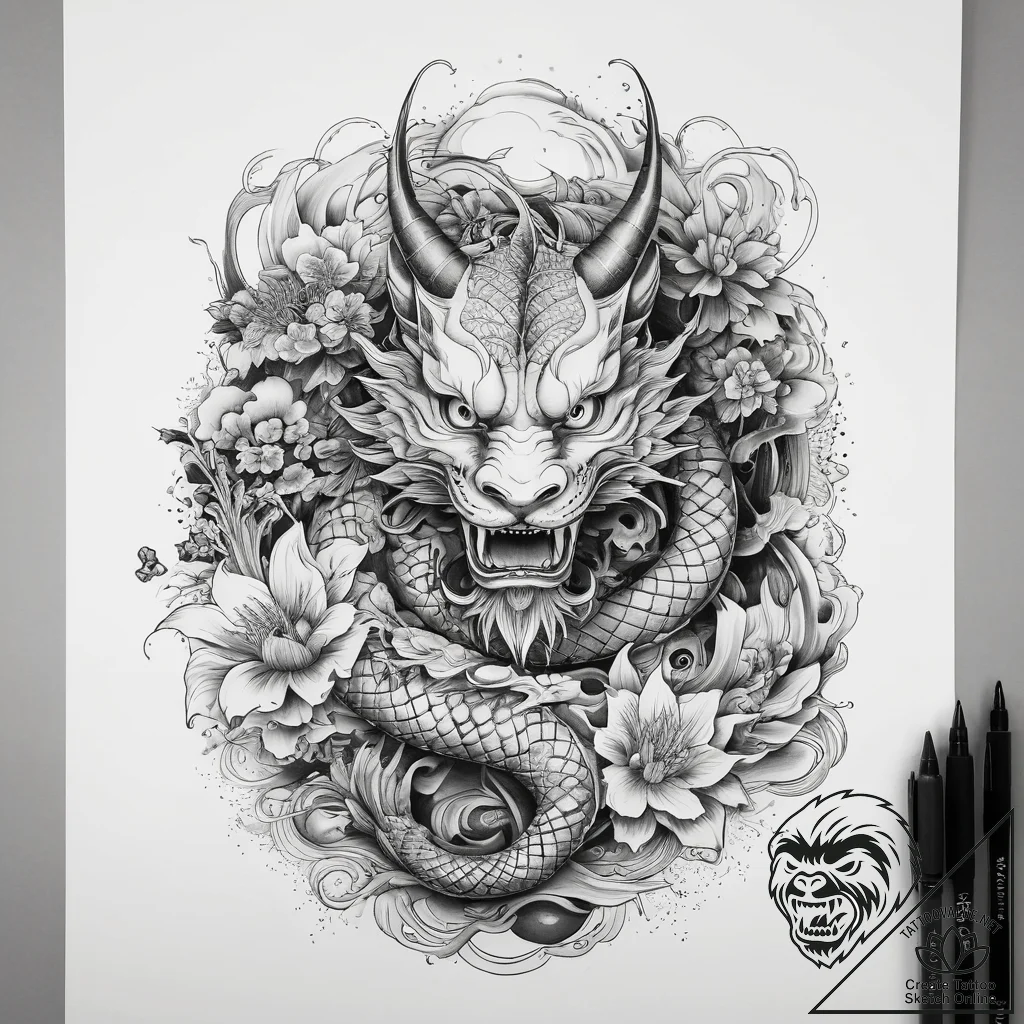 Tattoo sketch cosmic presence, artistic tatto... - tattoo sketch (№1759237307_0, 30.09.2025 13:01) — tattoovalue.net