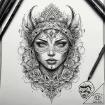 Tattoo sketch ash, tattoo line art, on a clea… – tattoo sketch (№1759238673_0, 30.09.2025 13:24) — tattoovalue.net
