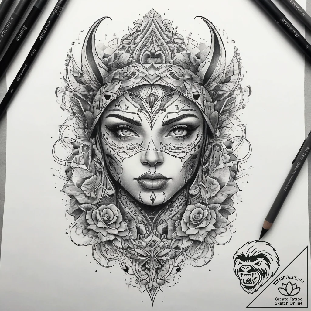 Tattoo sketch ash, tattoo line art, on a clea... - tattoo sketch (№1759238673_0, 30.09.2025 13:24) — tattoovalue.net