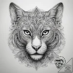 Tattoo sketch tabaxi, tattoo sketch design, b… – tattoo sketch (№1759239459_0, 30.09.2025 13:37) — tattoovalue.net