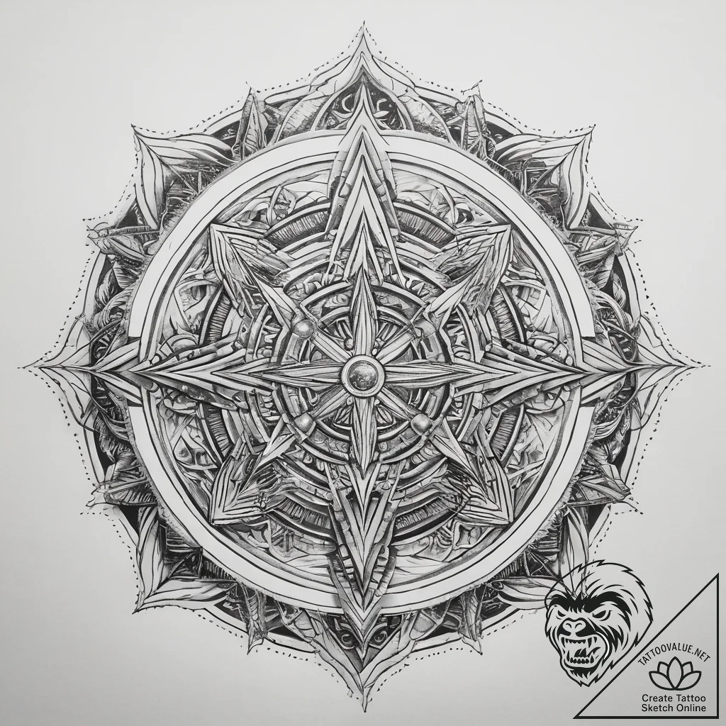 Tattoo sketch paladin crest, artistic tattoo... - tattoo sketch (№1759241604_0, 30.09.2025 14:13) — tattoovalue.net