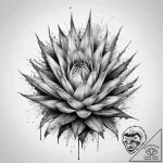 Tattoo sketch aloe vera, tattoo line art, cle… – tattoo sketch (№1759243762_0, 30.09.2025 14:49) — tattoovalue.net