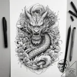 Tattoo sketch soldier with a paper, tattoo sk… – tattoo sketch (№1759245537_0, 30.09.2025 15:18) — tattoovalue.net