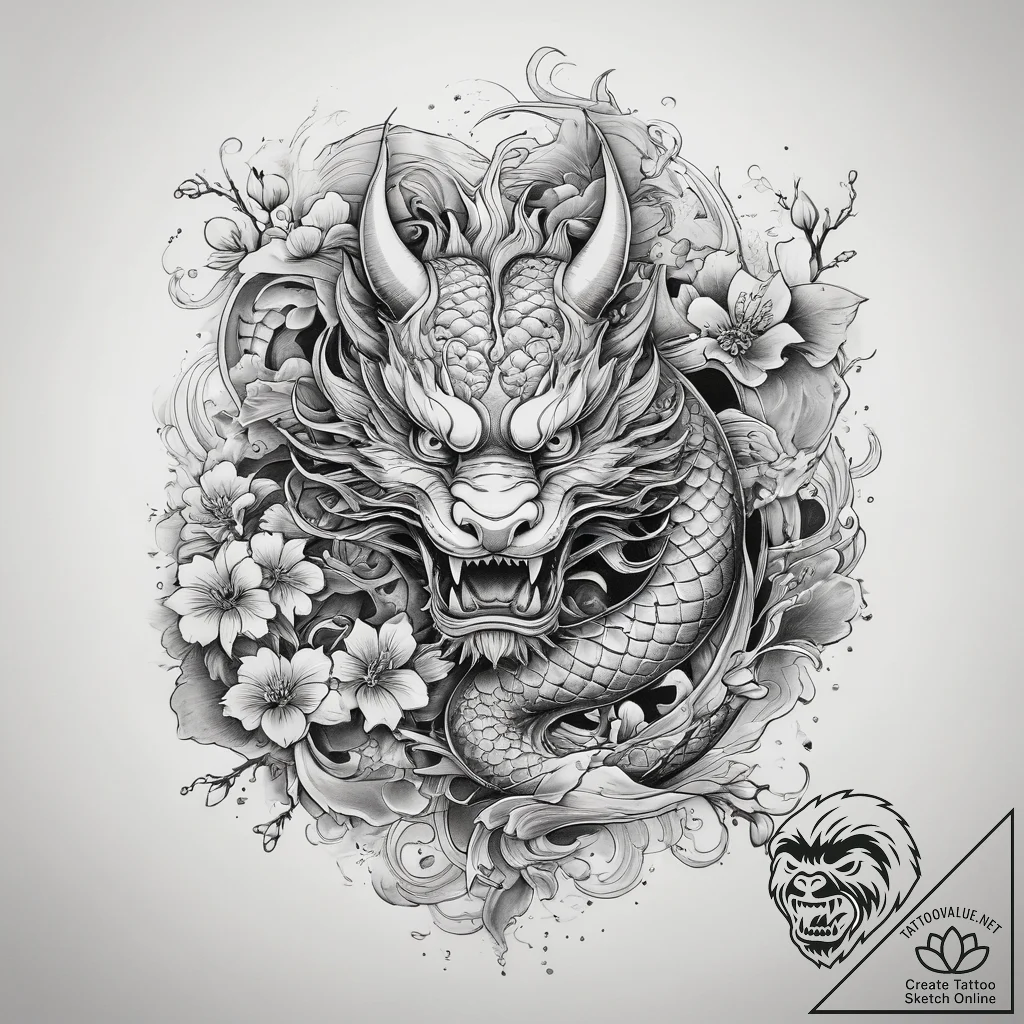 Tattoo sketch cosmic myth, tattoo sketch desi... - tattoo sketch (№1759245937_0, 30.09.2025 15:25) — tattoovalue.net