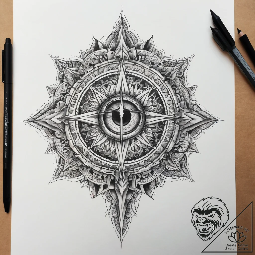 Tattoo sketch mooneye, tattoo drawing outline... - tattoo sketch (№1759247116_0, 30.09.2025 15:45) — tattoovalue.net