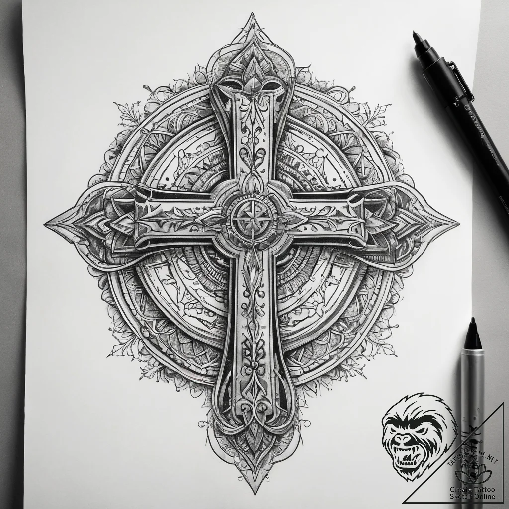 Tattoo sketch blessed light, tattoo line art,... - tattoo sketch (№1759247901_0, 30.09.2025 15:58) — tattoovalue.net
