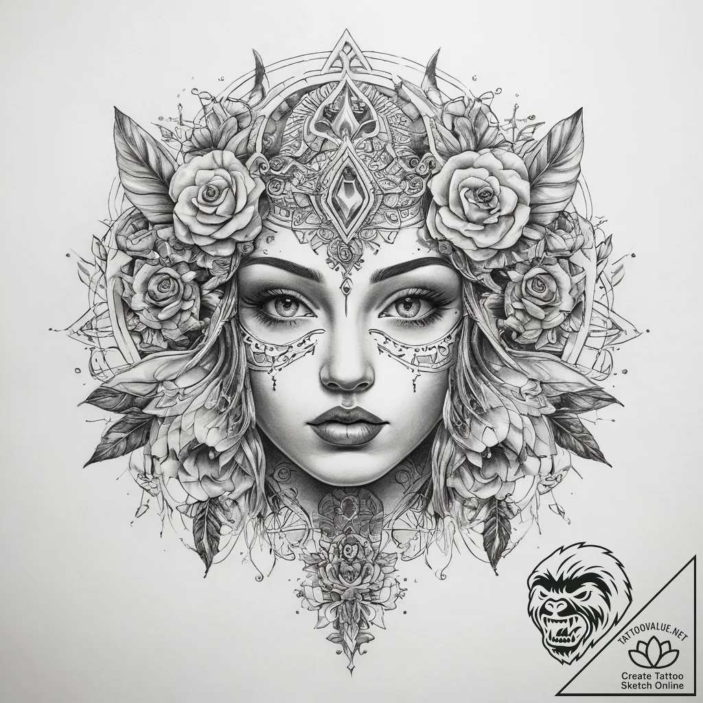 Tattoo sketch today - tattoo sketch (№1759337414_0, 01.10.2025 16:50) — tattoovalue.net