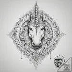 Tattoo sketch unicorn mane, tattoo sketch des… – tattoo sketch (№1759339019_0, 01.10.2025 17:16) — tattoovalue.net