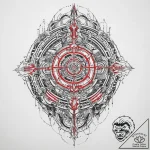 Tattoo sketch cyberpunk glowing circuitry, ta… – tattoo sketch (№1759341193_0, 01.10.2025 17:53) — tattoovalue.net