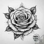 Tattoo sketch traditional и dotwork роза, tat… – tattoo sketch (№1759341977_0, 01.10.2025 18:06) — tattoovalue.net