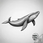 Tattoo sketch кит, concept art for tattoo, bl… – tattoo sketch (№1759343363_0, 01.10.2025 18:29) — tattoovalue.net