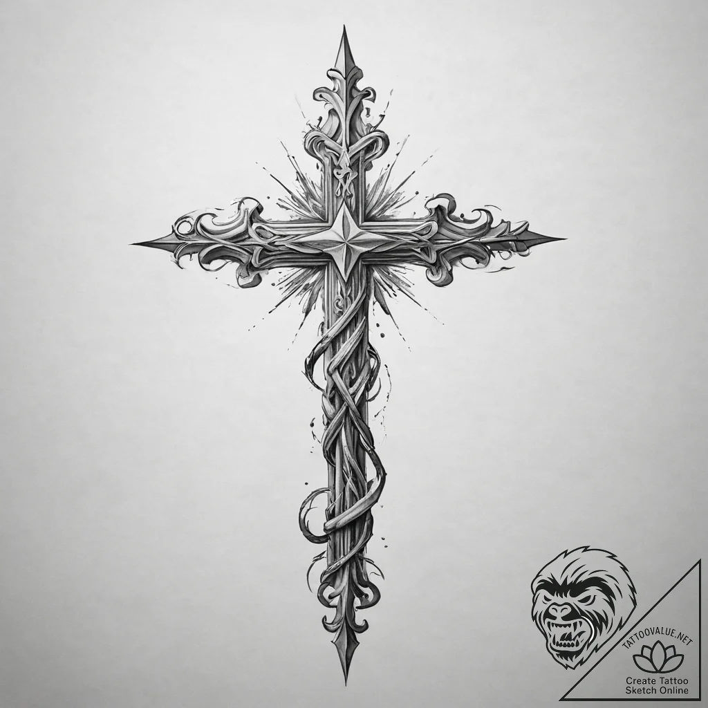 Tattoo sketch tour guide walking stick, artis... - tattoo sketch (№1759343569_0, 01.10.2025 18:32) — tattoovalue.net