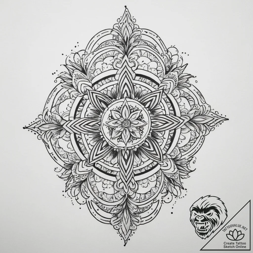 Tattoo sketch spiritual soil, tattoo drawing... - tattoo sketch (№1759345346_0, 01.10.2025 19:02) — tattoovalue.net