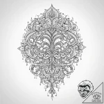 Tattoo sketch abstract lines forming a silhou… – tattoo sketch (№1759345743_0, 01.10.2025 19:09) — tattoovalue.net