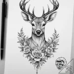 Tattoo sketch elegant doe tattoo, tattoo draw… – tattoo sketch (№1759346731_0, 01.10.2025 19:25) — tattoovalue.net