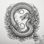 Tattoo sketch sea serpent, artistic tattoo sk… – tattoo sketch (№1759347330_0, 01.10.2025 19:35) — tattoovalue.net