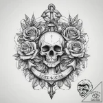 Tattoo sketch hands with a anchor, ink illust… – tattoo sketch (№1759348915_0, 01.10.2025 20:01) — tattoovalue.net