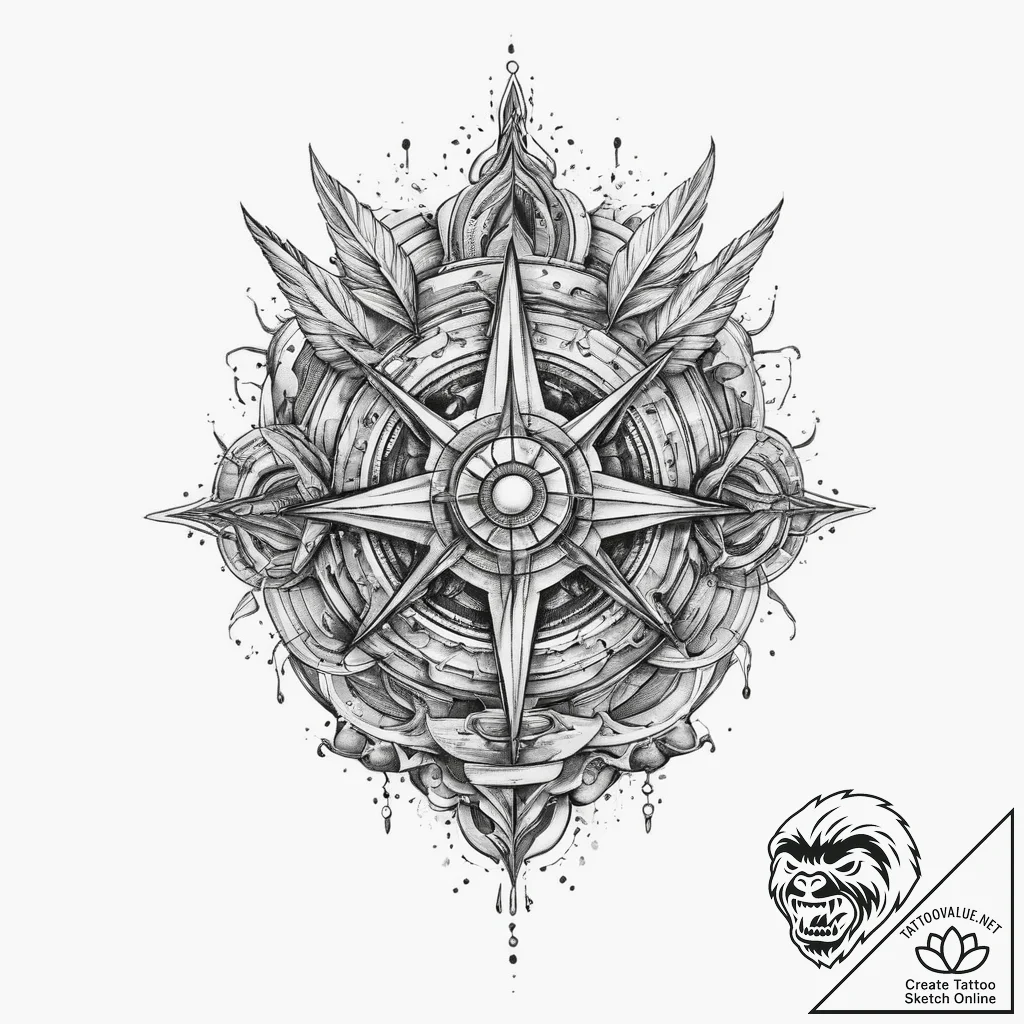 Tattoo sketch new school military, tattoo lin... - tattoo sketch (№1759364400_0, 02.10.2025 00:20) — tattoovalue.net