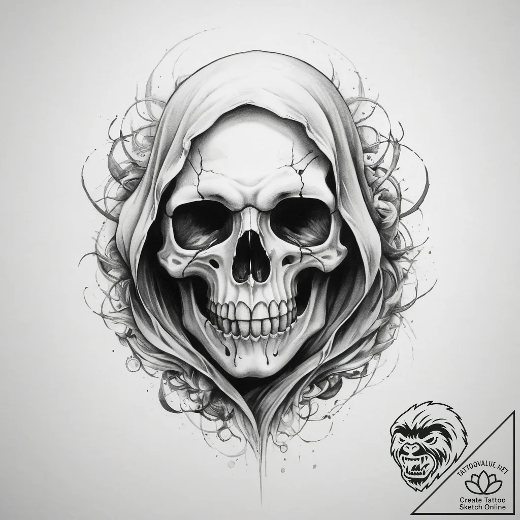 Tattoo sketch ghost - tattoo sketch (№1759364797_0, 02.10.2025 00:26) — tattoovalue.net