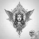 Tattoo sketch holy foundation – tattoo sketch (№1759367591_0, 02.10.2025 01:13) — tattoovalue.net