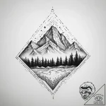 Tattoo sketch mountain, tattoo drawing outlin… – tattoo sketch (№1759370178_0, 02.10.2025 01:56) — tattoovalue.net
