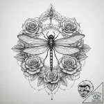 Tattoo sketch damselfly, tattoo flash sheet d… – tattoo sketch (№1759370970_0, 02.10.2025 02:09) — tattoovalue.net