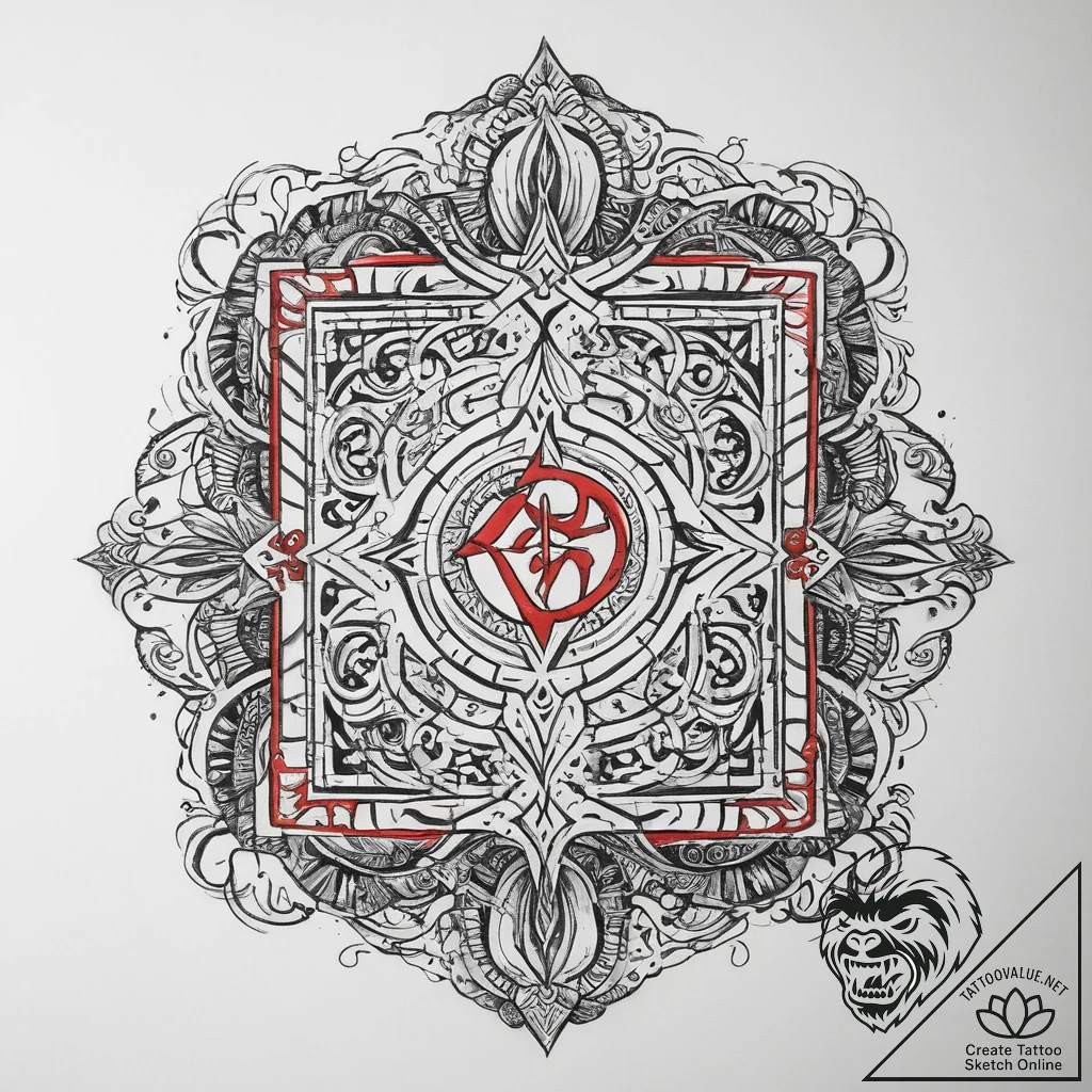 Tattoo sketch hieroglyphic symbol for "knowle... - tattoo sketch (№1759372754_0, 02.10.2025 02:39) — tattoovalue.net