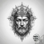 Tattoo sketch holy life, concept art for tatt… – tattoo sketch (№1759372953_0, 02.10.2025 02:42) — tattoovalue.net