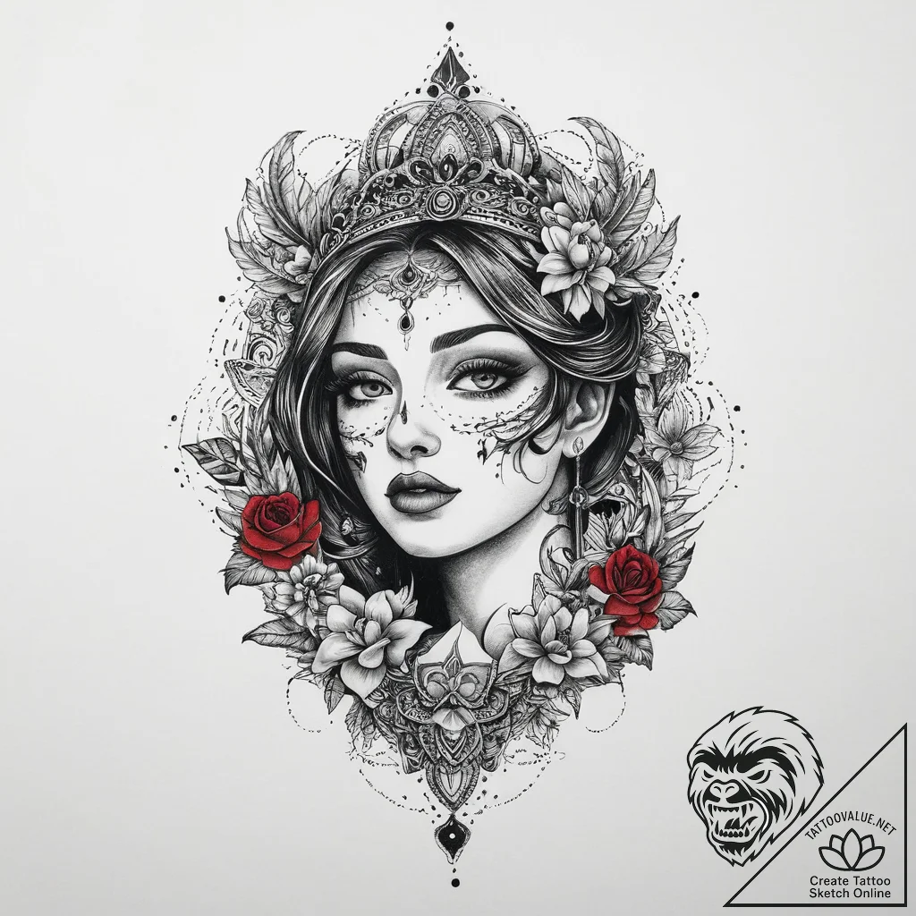 Tattoo sketch sacred scene, tattoo drawing ou... - tattoo sketch (№1759373547_0, 02.10.2025 02:52) — tattoovalue.net
