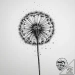 Tattoo sketch dandelion flower, tattoo drawin… – tattoo sketch (№1759374148_0, 02.10.2025 03:02) — tattoovalue.net