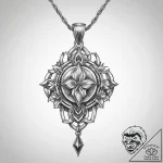 Tattoo sketch necklace with a pendant, ink il… – tattoo sketch (№1759374353_0, 02.10.2025 03:05) — tattoovalue.net