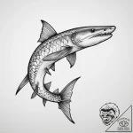 Tattoo sketch siberian sturgeon, tattoo flash… – tattoo sketch (№1759376331_0, 02.10.2025 03:38) — tattoovalue.net