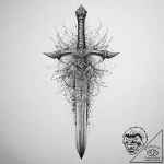 Tattoo sketch sword, artistic tattoo sketch,… – tattoo sketch (№1759376930_0, 02.10.2025 03:48) — tattoovalue.net