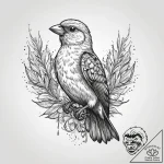 Tattoo sketch finch, tattoo sketch design, bo… – tattoo sketch (№1759377924_0, 02.10.2025 04:05) — tattoovalue.net