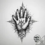 Tattoo sketch hands with a paper, tattoo flas… – tattoo sketch (№1759379919_0, 02.10.2025 04:38) — tattoovalue.net