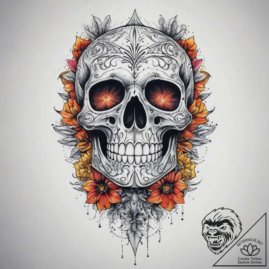 Tattoo sketch skeleton, tattoo sketch design,... - tattoo sketch (№1759380118_0, 02.10.2025 04:41) — tattoovalue.net