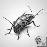Tattoo sketch mole cricket, concept art for t… – tattoo sketch (№1759382503_0, 02.10.2025 05:21) — tattoovalue.net