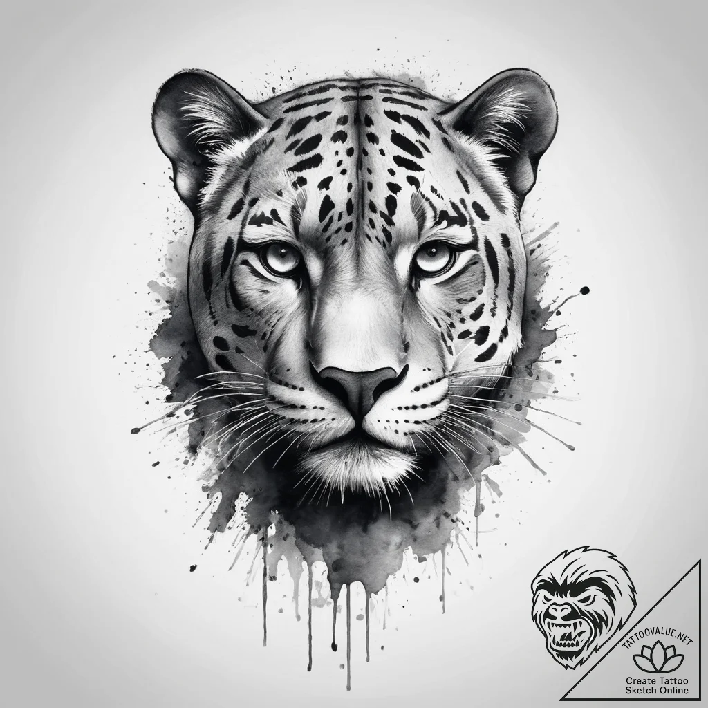 Tattoo sketch panther shadow, tattoo flash sh... - tattoo sketch (№1759383501_0, 02.10.2025 05:38) — tattoovalue.net