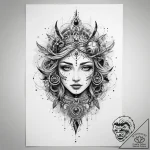 Tattoo sketch cosmic realm, tattoo drawing ou… – tattoo sketch (№1759384697_0, 02.10.2025 05:58) — tattoovalue.net