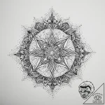 Tattoo sketch islamic geometric patterns, tat… – tattoo sketch (№1759384896_0, 02.10.2025 06:01) — tattoovalue.net