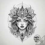 Tattoo sketch cosmic entity, tattoo drawing o… – tattoo sketch (№1759387874_0, 02.10.2025 06:51) — tattoovalue.net